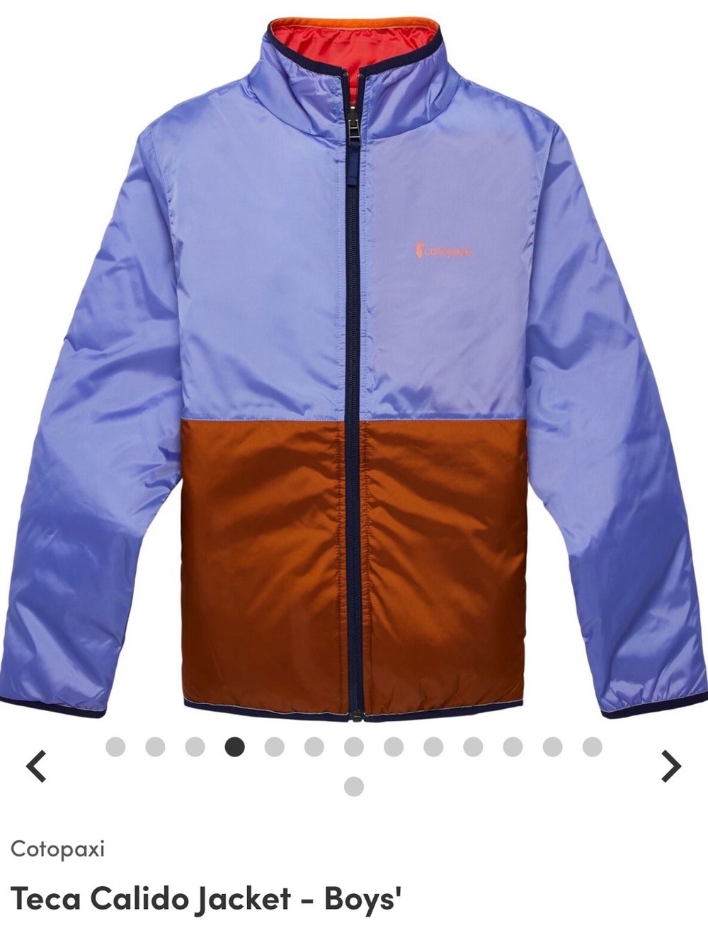 Cotopaxi Boys Teca Calido Jacket size Small